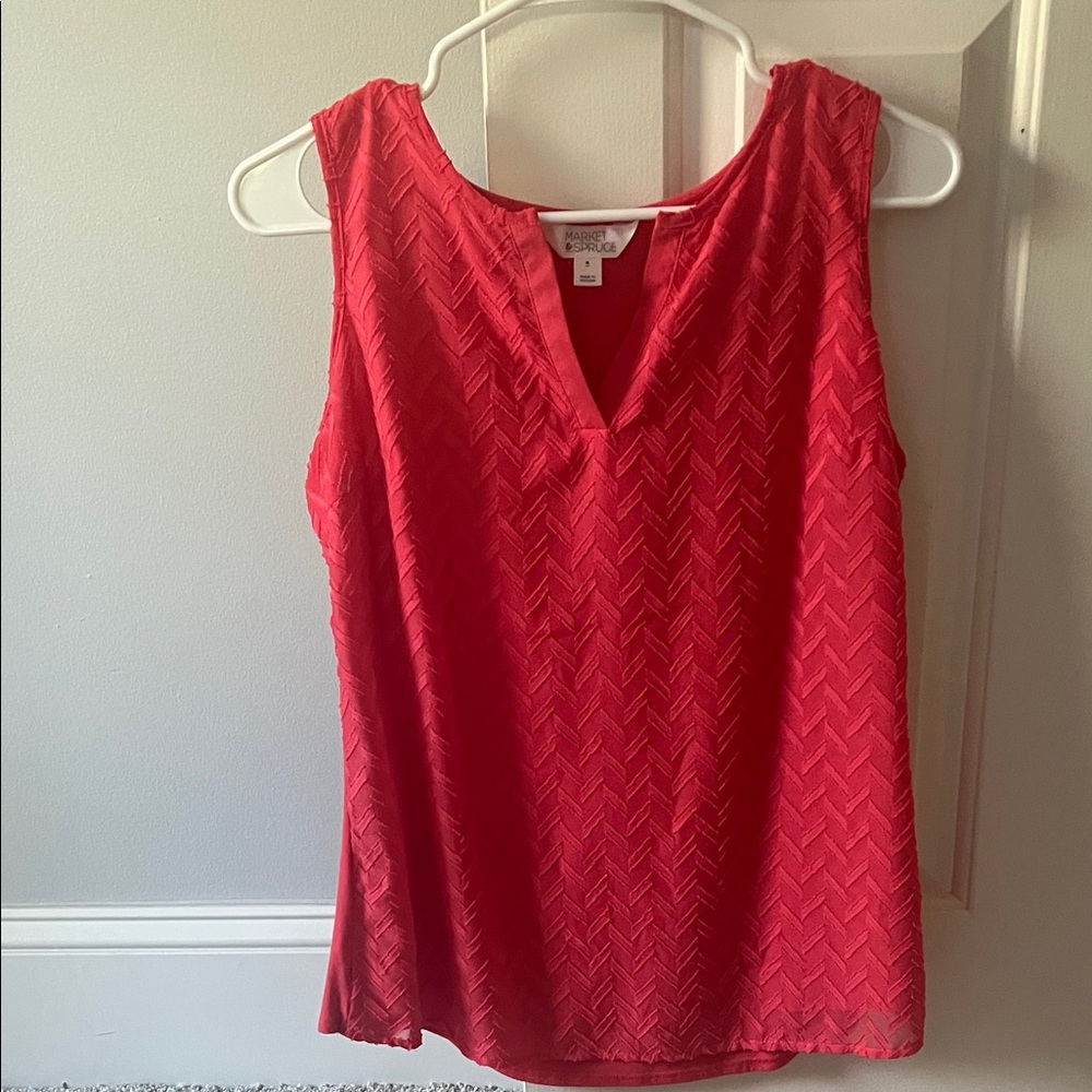 Market and Spruce Stitchfix Red/pink Sleeveless Top